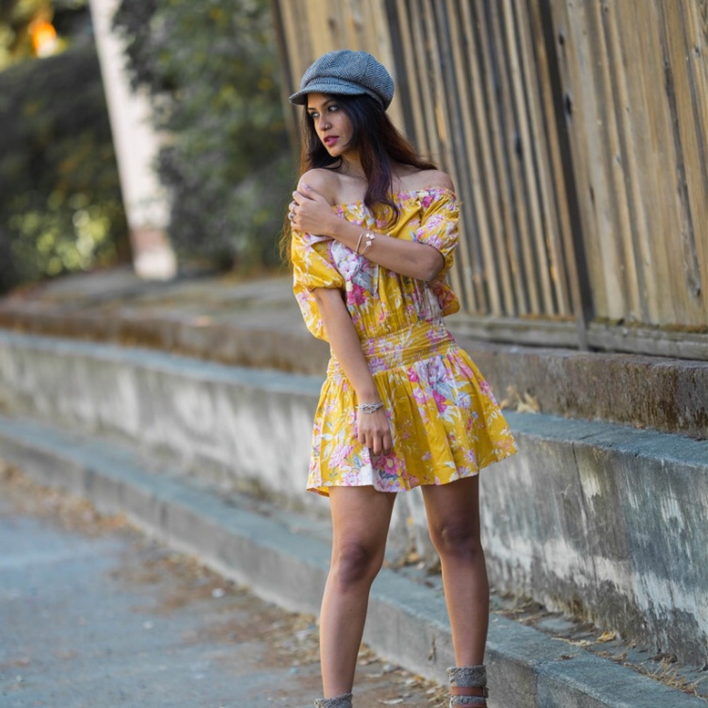 Floral Off shoulder Dress